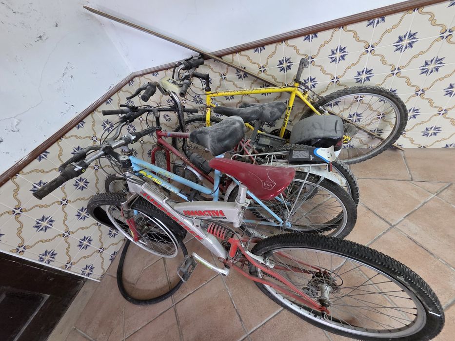 4 bicicletas, 1 eléctrica