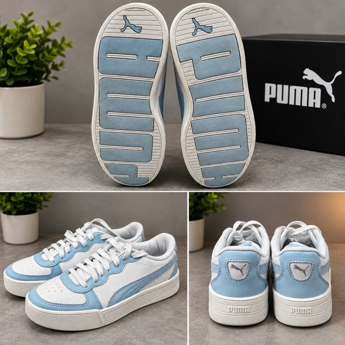 Ténis Puma Brancos e Azul-Claro n38– Excelente Estado