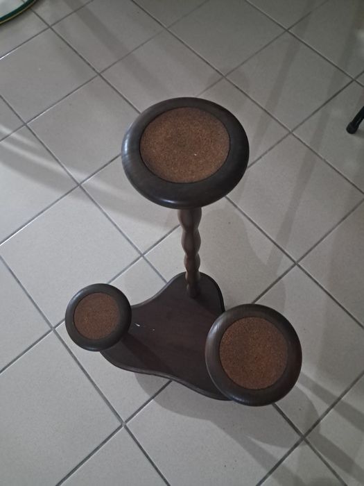 Suporte madeira velas
