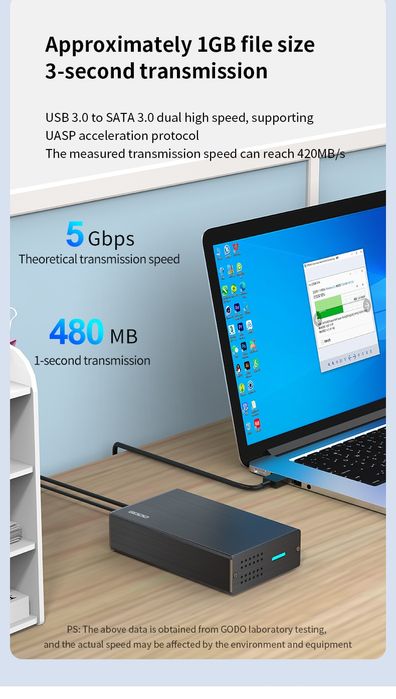 Корпус для зовнішнього жорсткого, ссд диску 2.5", sata, ssd