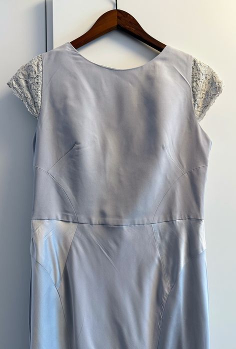 Coast suknia balowa L 40 metka dluga golebia wesele acetat