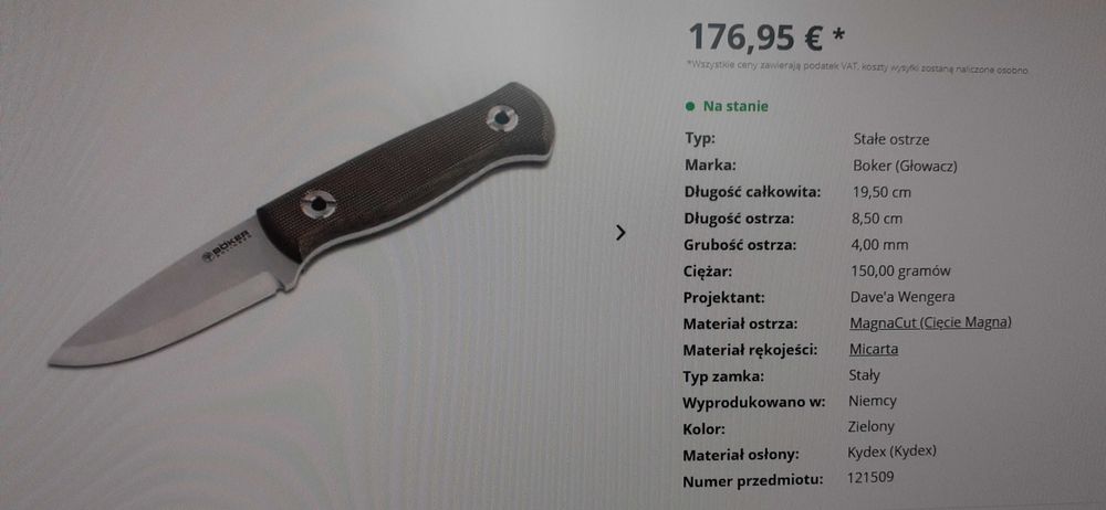 Nóz Böker stal proszkowa MagnaCut Solingen Vigtig vs. Wild. 63 HRC