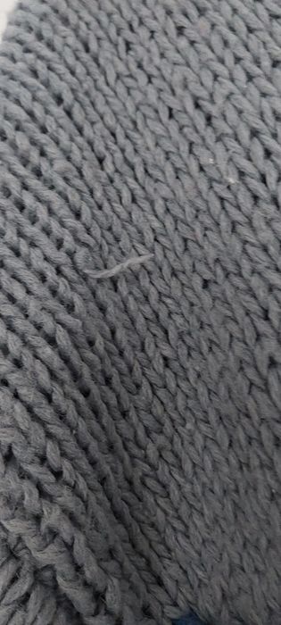 Sweter gruby wełniany golf M L vintage