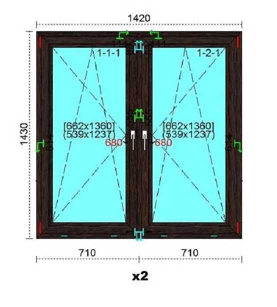 Okno PCV NOWE - 2 szt