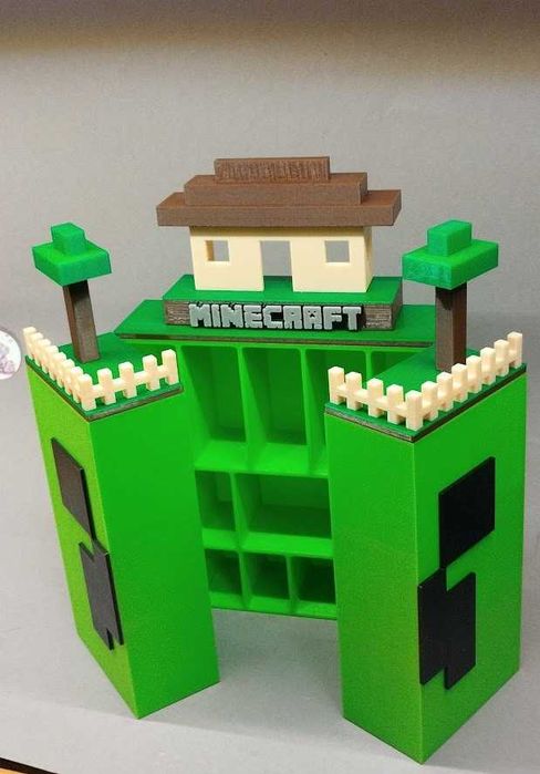 ХІТ Поличка Minecraft Kinder Joy‼️Підставка для фігурок Майнкрафт Киндер
