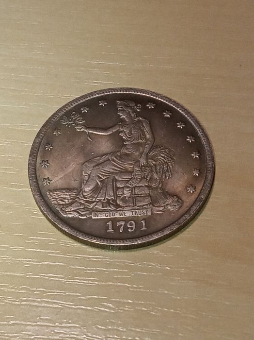 Монета 1 доллар США 1791 год