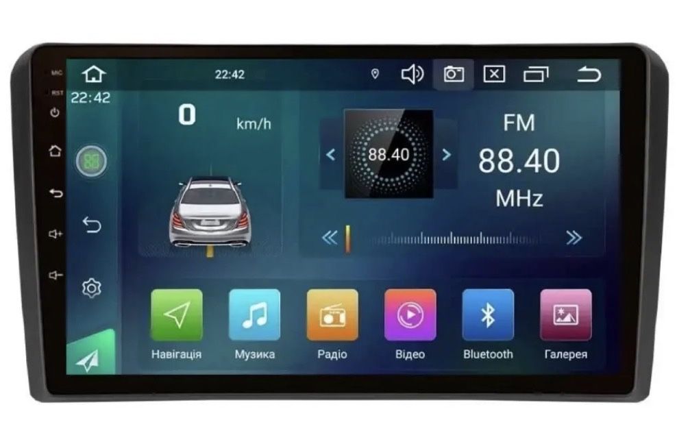 Штатна магнітола Audi A4 2000 - 2009 4 ядер 2/64 CarPlay GPS камера зад виду