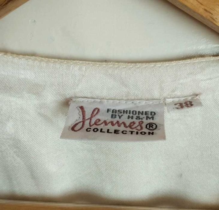 Vintage Hennes Collection  kamizelka garniturowa bezrękawnik haftowana