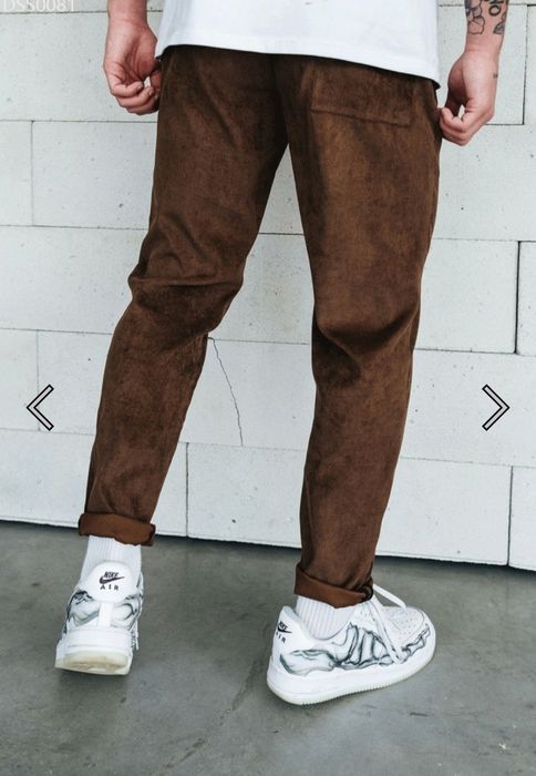 Штани Staff velvet dark brown