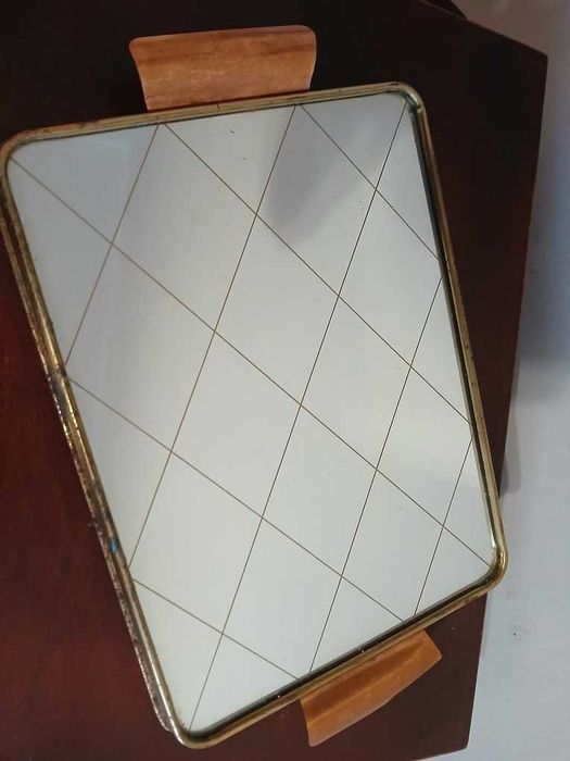 Rockabilly taca szklana lustrzana Vintage Retro lata 60 70 Jena Glass