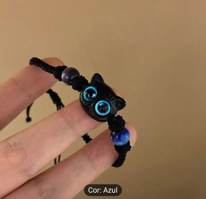 Pulseira gato preto
