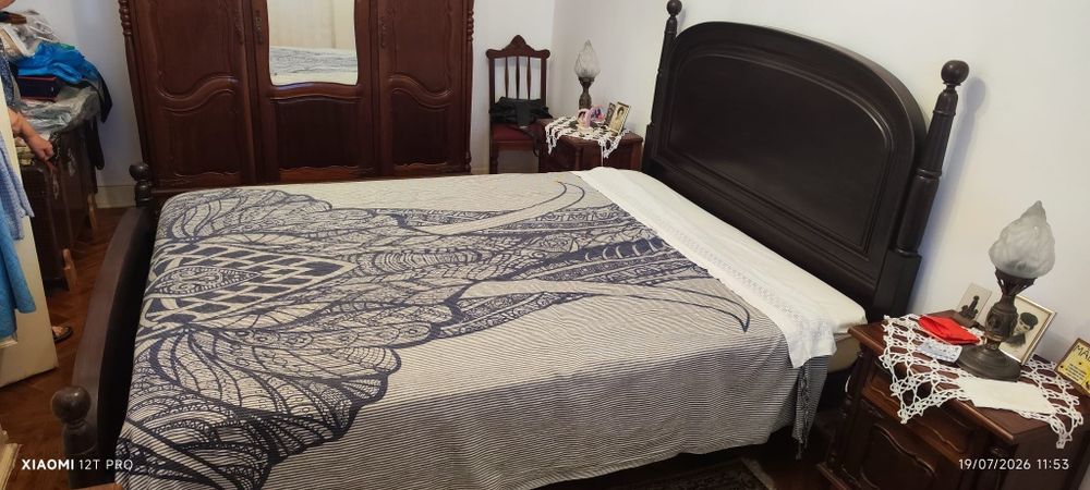 Cama casal madeira maciça