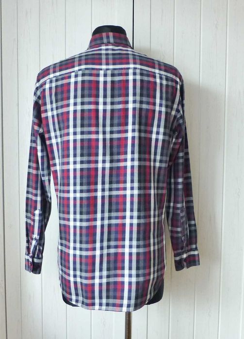 Bosweel męska dżinsowa koszula w kratę M