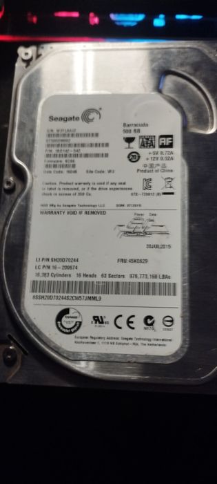 Disco interno 500 GB