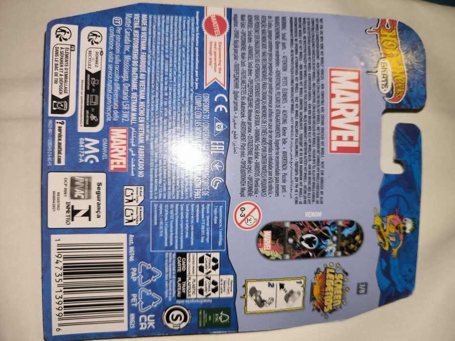 Hotweels skate marvel venom