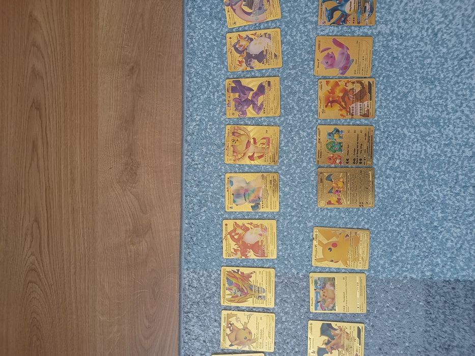 Rzadkie złote karty pokemon