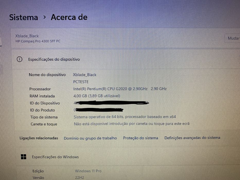 HP Compaq PRO 4300 SFF PC