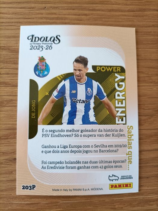 Ídolos power De Jong 203p