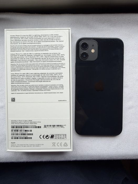 Iphone 12 256g Preto | Desbloqueado | Com caixa | Ler descrição