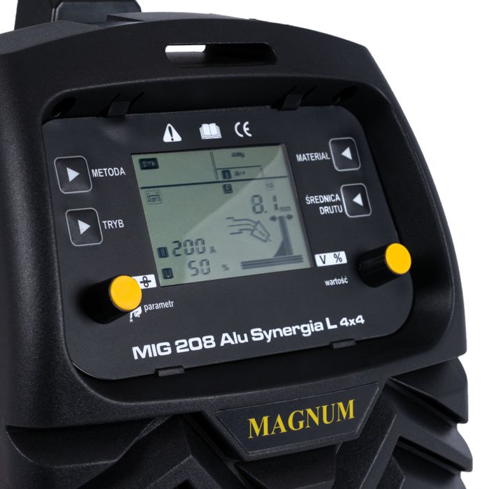 spawarka migomat magnum 208 alu synergia l 4x4  mig/mag 200a zestaw