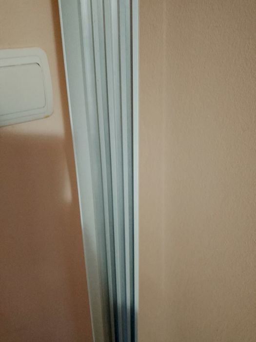 Карниз металевий подвійний білий