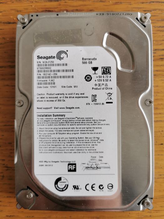 Seagate 500GB ST500DM002 7200RPM sprawny