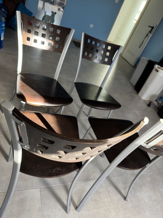 4 cadeiras de cozinha em wenge