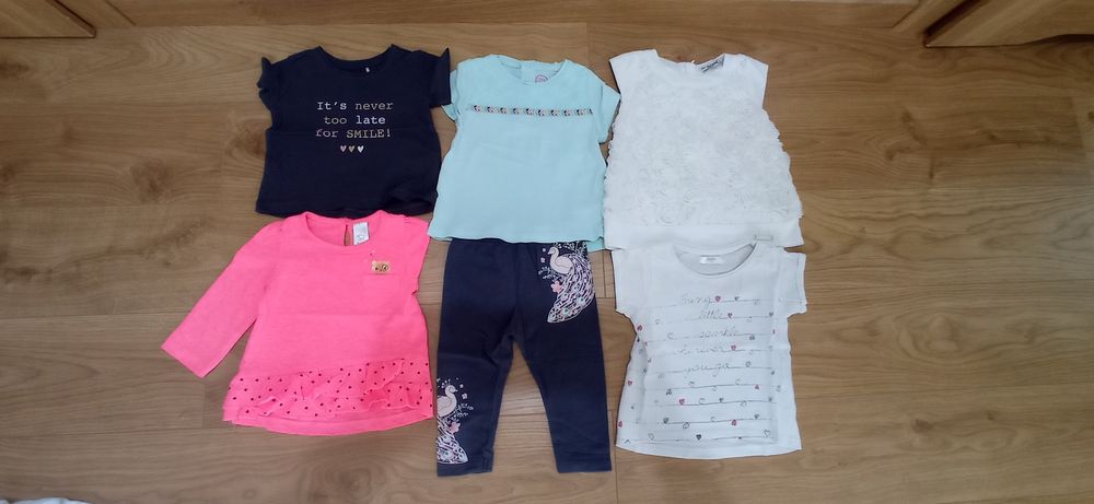 T-shirty, bluzki i legginsy rozmiar 62/74
