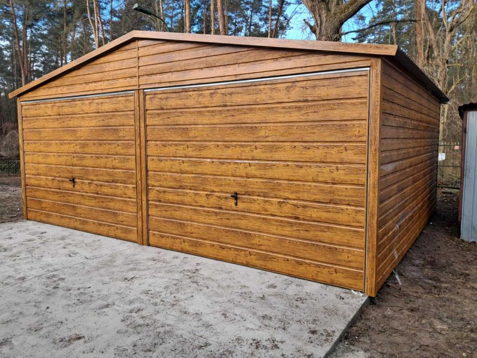 Garaż blaszany 6x5. WZMOCNIONY PROFILAMI. Producent. CAŁA POLSKA