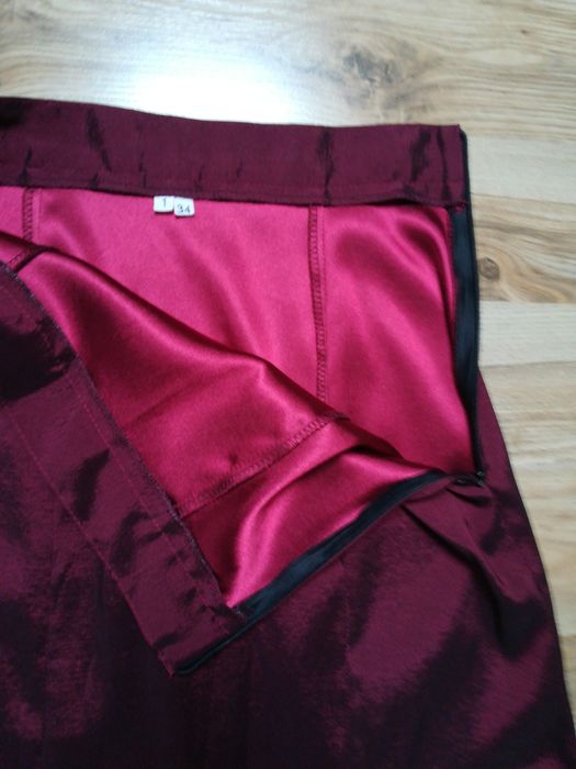 Sukienka 34 bordo WESELE