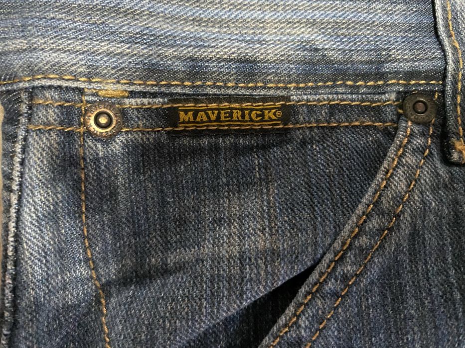 Spodnie męskie jeans 31/34 pas 82 cm komplet 2 sztuki Maverick nowe granat