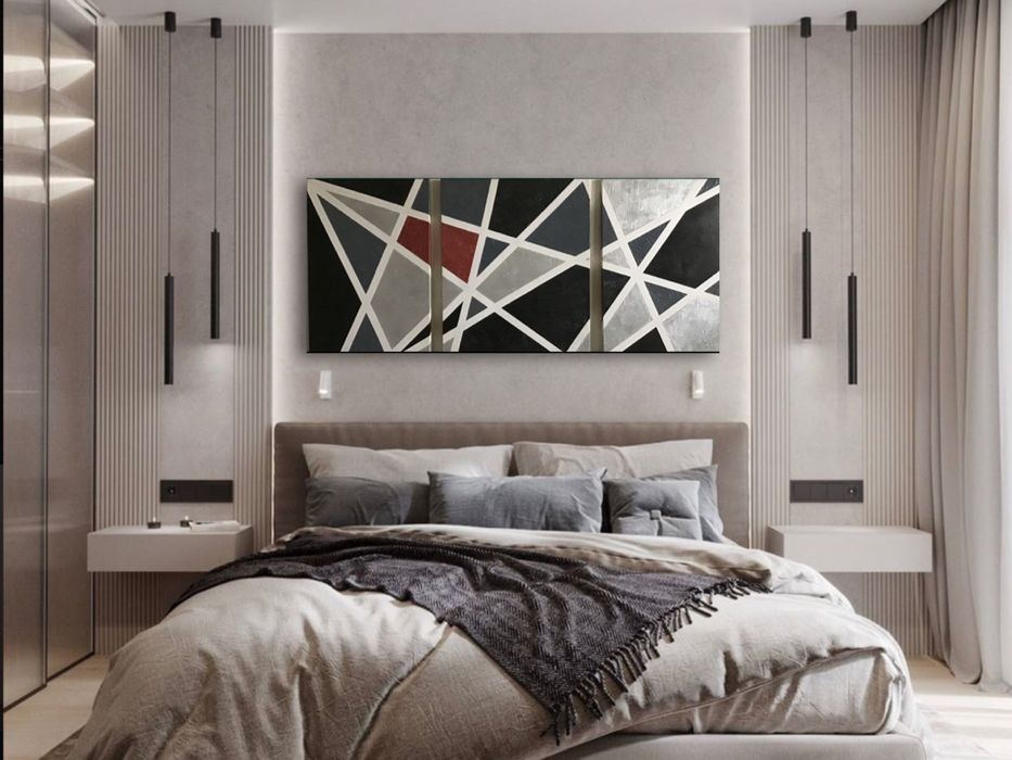 Картини інтер'єрні 50х60см-1шт., та 40х60-2шт. (60х130см)