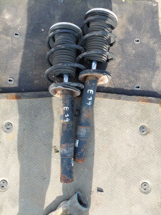 amortyzator sprężyna lewy prawy przod przednia komplet bmw e39 V8 M62