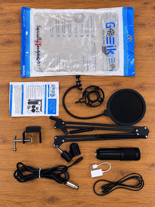Microfone Condensador Pro Geeik