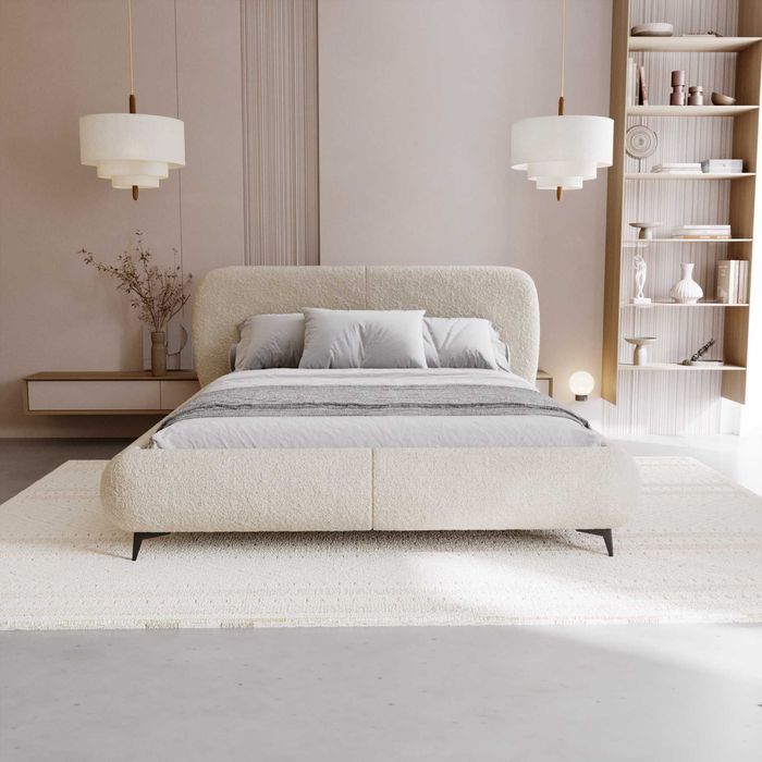 Łóżko tapicerowane MOON z pojemnikiem na pościel DOSTAWA GRATIS