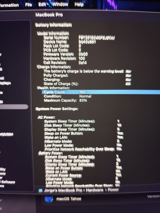 Apple Macbook Pro M1 Pro 16" 2021 32GB/512GB como novo