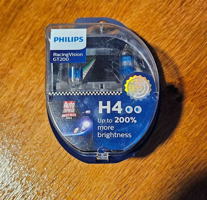 Żarówki H4 Philips Racing Vision GT200 halogenowe