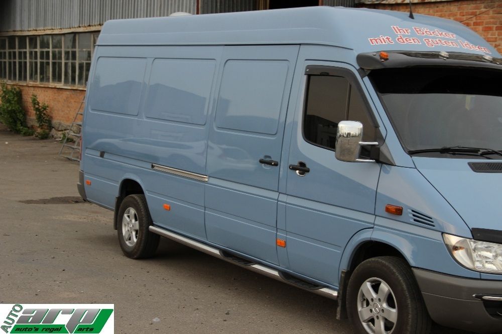 Боковые Трубы-Дуги-Пороги боковые для Mercedes Sprinter\Crafter-Люстра