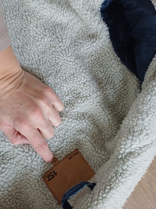 Kurtka jeansowa z kożuszkiem S 157