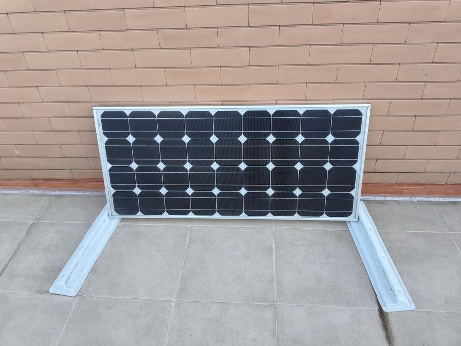 Painel solar com suporte autocaravana