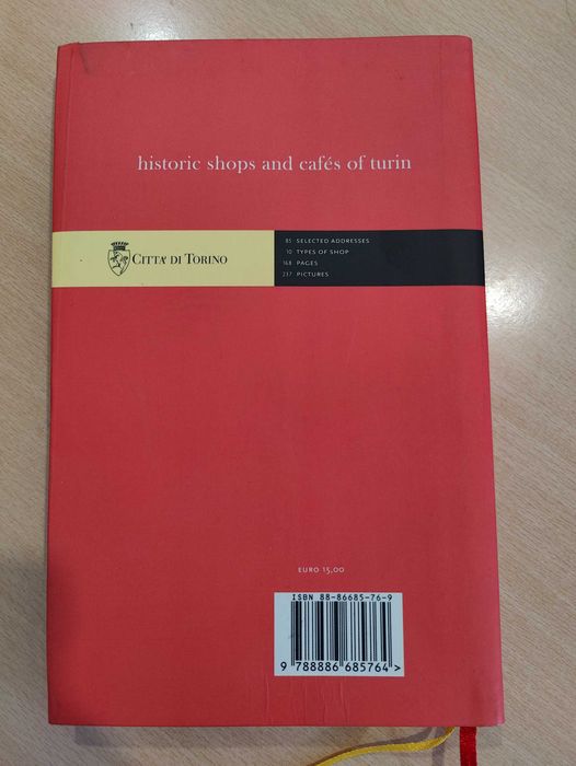 Livro Historic Shops and Cafés of Turin (2006)