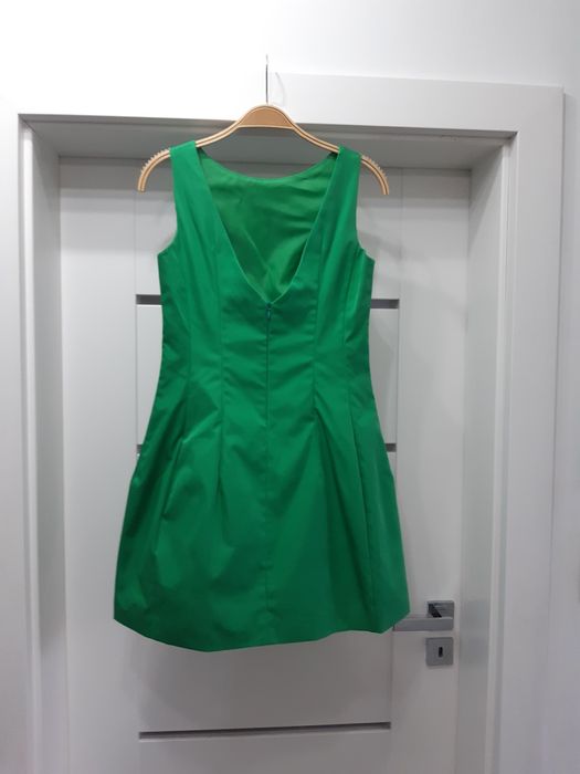 Manifesto zielona sukienka bombka M