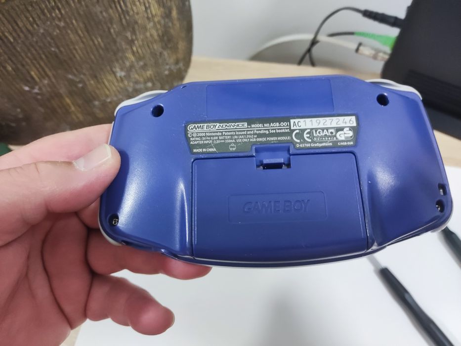 Shell original game Boy advance azul