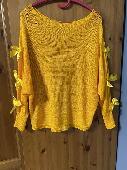 Sweter niciak kolor zolty