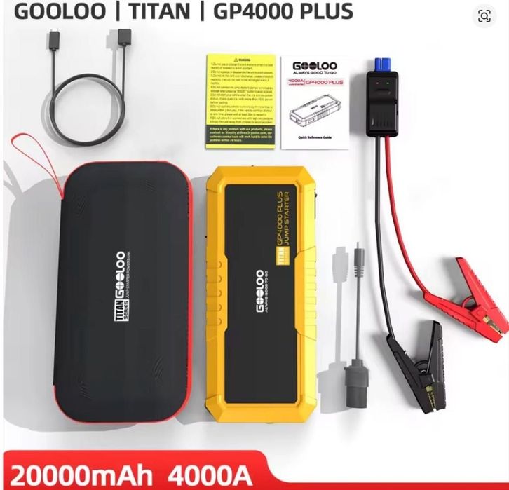 Booster, starter, powerbank. Gooloo GP 4000 plus. Darmowa wysyłka.