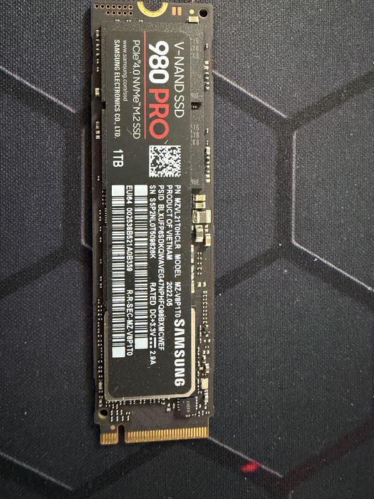Топовий SSD M2 NVMe/Samsung 980 Pro 1 TB/ 99% хелс/ Відміний технічний стан.