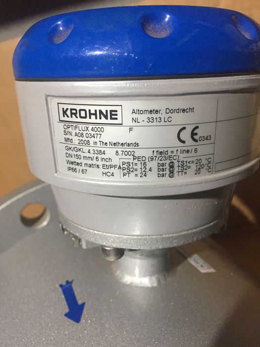 KROHNE OPTIFLUX 4000 DN150 Електромагнітний витратомір