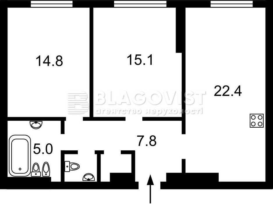 2-кімнатна квартира за адресою вул. Пимоненка (площа 67,9 м²) - Atlanta.ua - фото 6