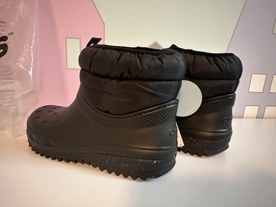 Crocs classic neo puff boot дутики резинові чоботи w6