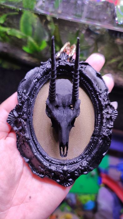Ramka z czaszką 3d Gothic
